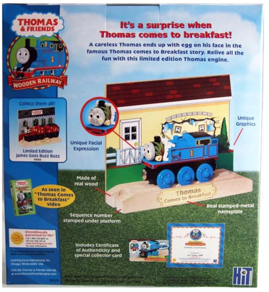 Thomas & Friends Wooden LIMITED EDITION THOMAS COMES TO BREAKFAST ...